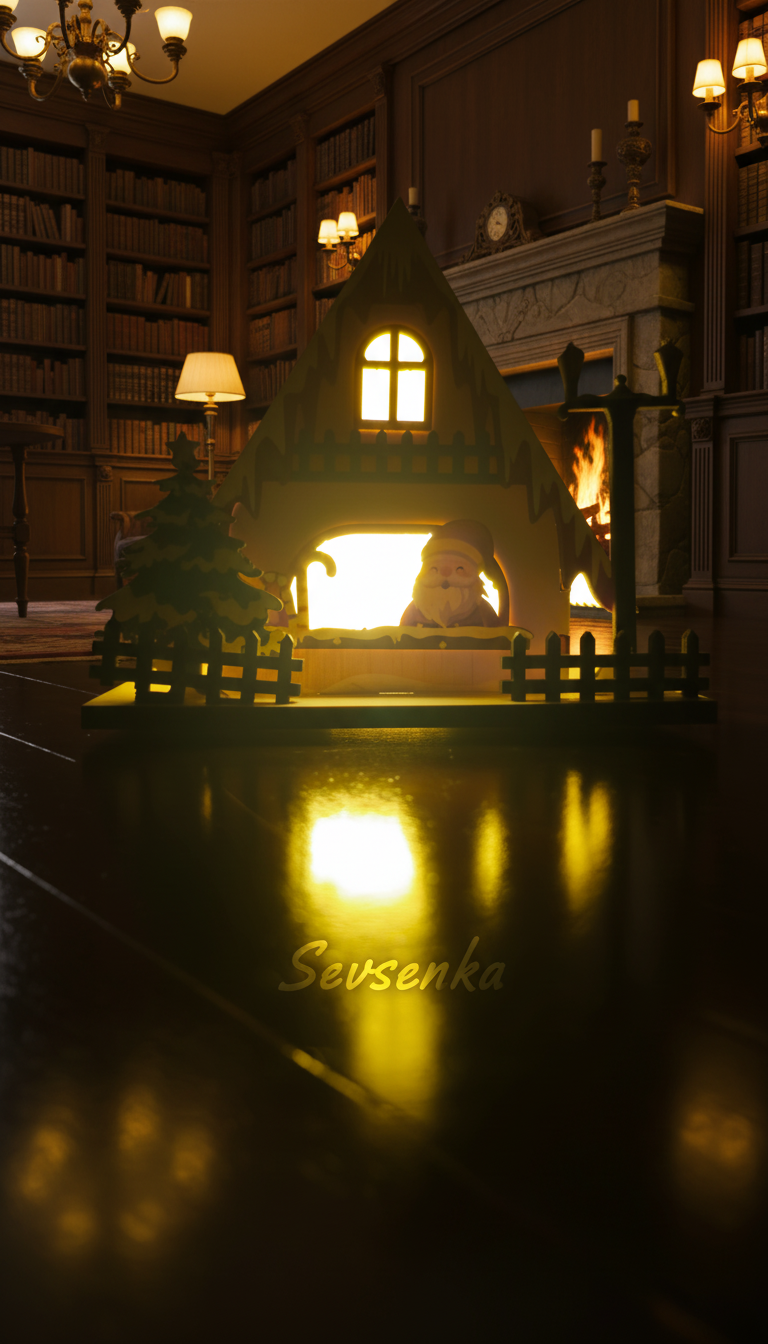 Led Işıklı Noel Evi 28cm Işıltılı Yılbaşı Evim Koleksiyonu 2027 Yılbaşı Hediyeleri