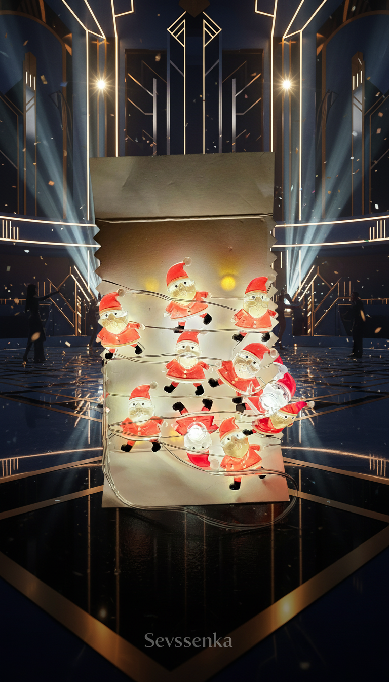 Led Işıklı Noel Baba Çam Ağacı Süsü 2027 Yılbaşı Hediyeleri