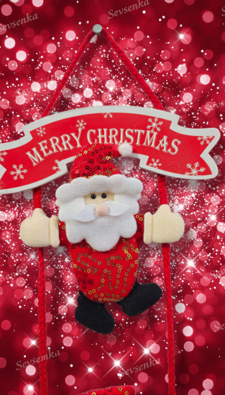 Kapı Süsü 3lü Noel Baba ve Ailesi 2027 Yılbaşı Hediyeleri