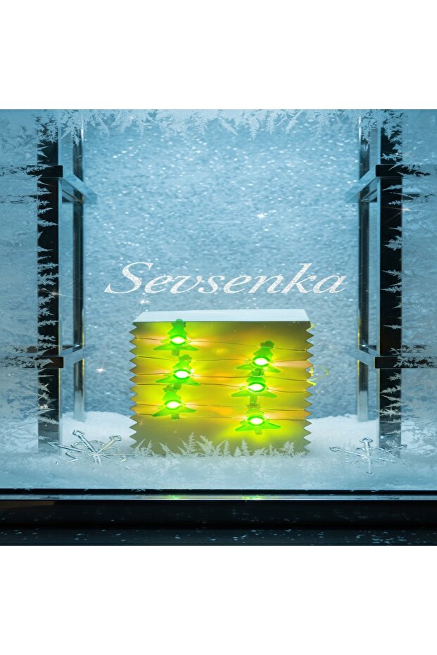 Sevsenka Lüks Seri Led Işıklı Mini Yılbaşı Ağacı Süsü Masaüstü Premium Noel Dekorasyonu 2027 Yılbaşı Hediyeleri