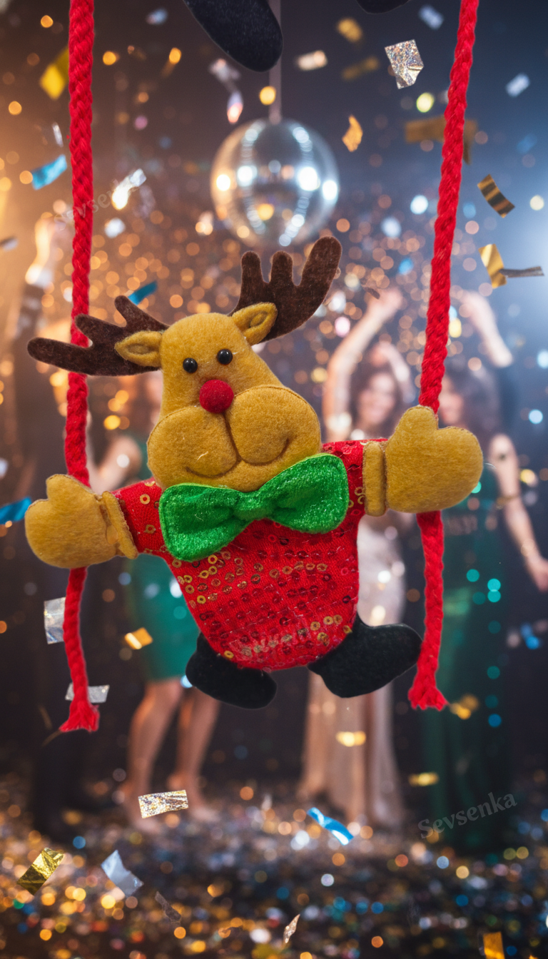 Kapı Süsü 3lü Noel Baba ve Ailesi 2027 Yılbaşı Hediyeleri