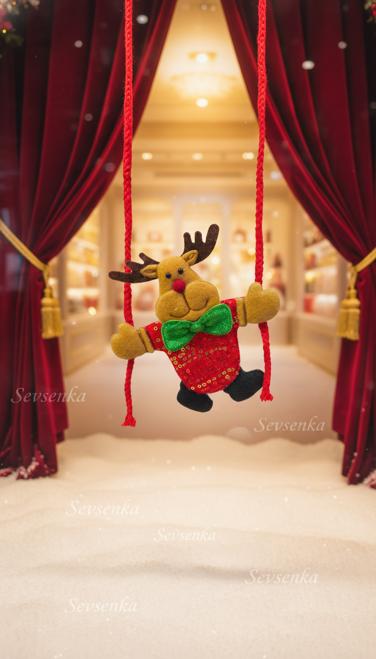 Kapı Süsü 3lü Noel Baba ve Ailesi 2027 Yılbaşı Hediyeleri