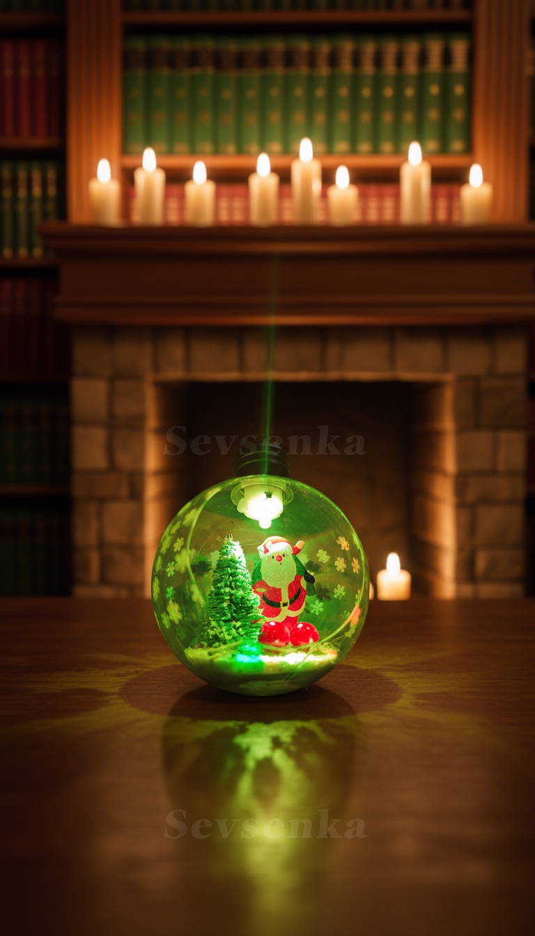 Led Full RGB Işıklı Noel Baba Ve Süslemeli Sınırlı Sayıda Özel Seri Ampül 2027 Özel Yılbaşı Hediyeleri