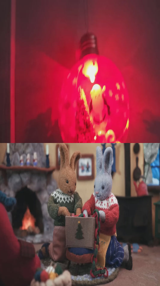 Led Full RGB Işıklı Noel Baba Ve Süslemeli Sınırlı Sayıda Özel Seri Ampül 2027 Özel Yılbaşı Hediyeleri